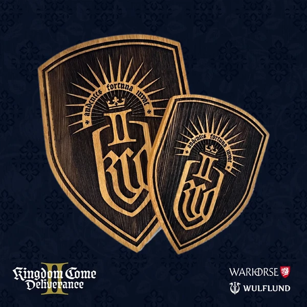 Drevený štít na stenu veľký Kingdom Come: Deliverancia II 21 x 30 cm - Dekorácie - Obrázok L3CC000J01