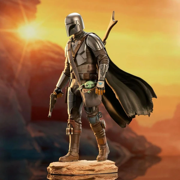 Star Wars The Mandalorian Premier Collection 1/7 The Mandalorian with The Child 25 cm - Sochy a sošky - Obrázok L7DC000J01