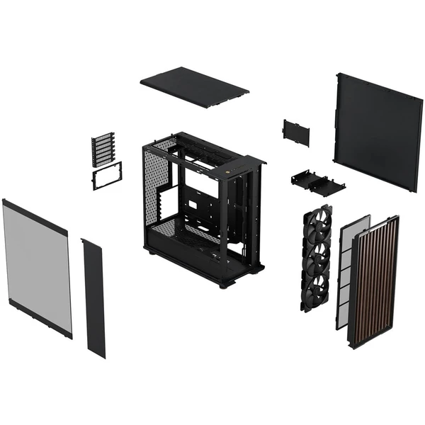 Fractal Design North XL čierna s priehľadnou bočnicou - Počítačové skrine - Obrázok LAP2000P01