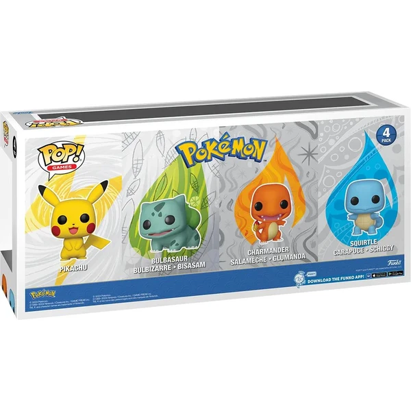 Funko POP! Games: Pokémon - Starters Pokémon (4 pack) - Funko POP! - Obrázok LEMA000K01