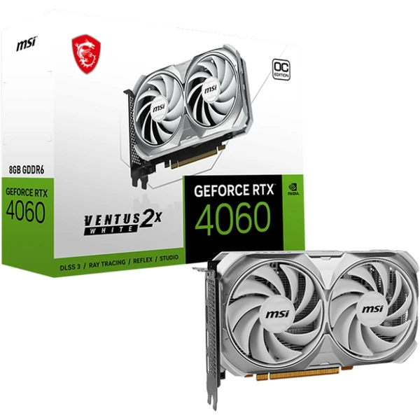MSI NVIDIA GeForce RTX 4060 VENTUS 2X WHITE 8G OC - Grafické karty - Obrázok LJP0000O01