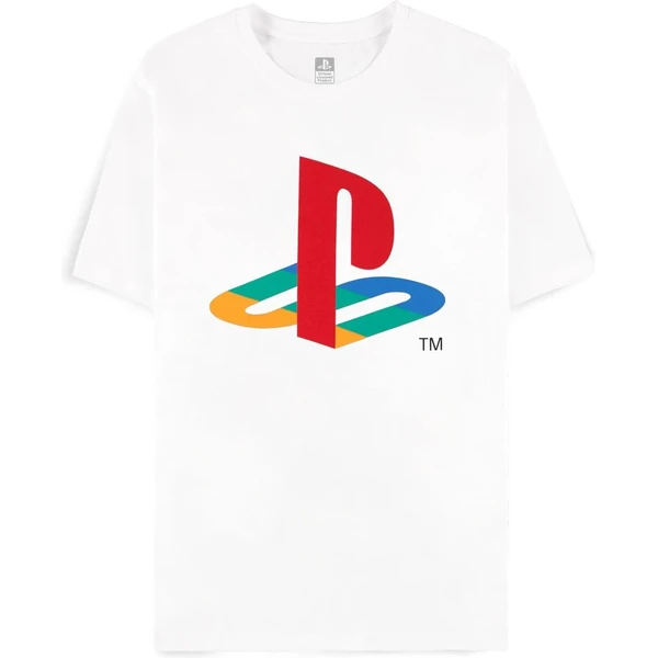 Tričko PlayStation - Logo Classic biele L - Tričká - Hlavný obrázok