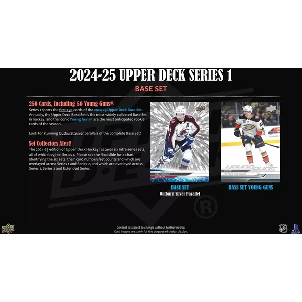 Hokejové karty 2024-25 Upper Deck Series 1 Hockey Gravity Box - Hokejové karty - Obrázok M35B000L01