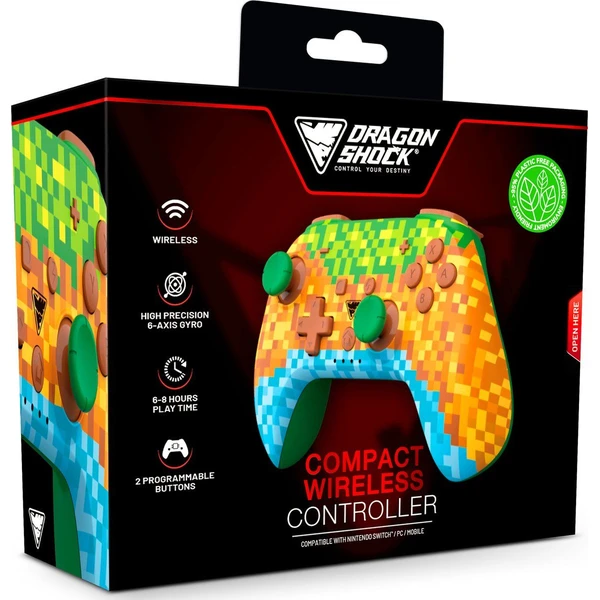 DragonShock PopTop kompaktný bezdrôtový ovládač Minecraft (Switch) - Herné ovládače - Obrázok M666000K01