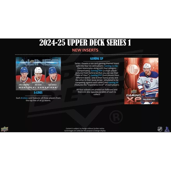 Hokejové karty 2024-25 Upper Deck Series 1 Hockey Gravity Box - Hokejové karty - Obrázok N35B000L01