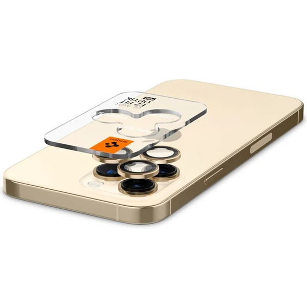 Spigen Glass EZ Fit Optik Pro 2 Pack tvrdené sklo na fotoaparát iPhone 14 Pro/iPhone 14 Pro Max zlat - Ochranné fólie a sklo - Obrázok NZ09000601