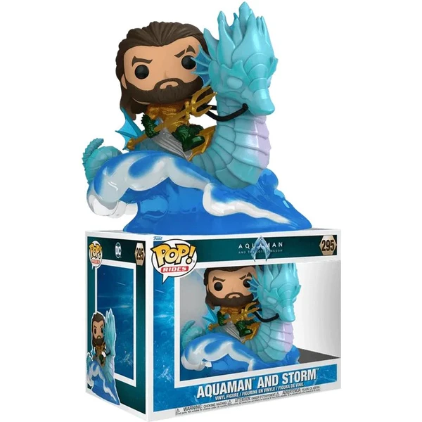 Funko POP! #295 Ride DLX: Aquaman a Lost Kingdom - Aquaman on Storm - Funko POP! - Hlavný obrázok