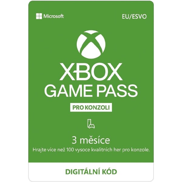 E-shop Xbox Game Pass pre konzoly - predplatné 3 mesiace CC (digitálna verzia)