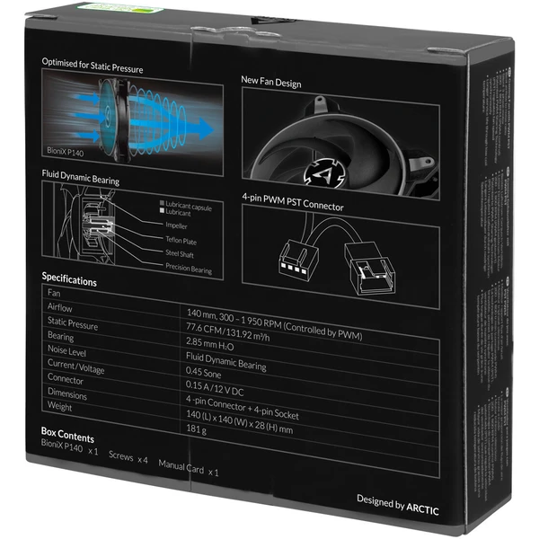 Arctic BioniX P140 - Ventilátory pre PC - Obrázok OGRR600301
