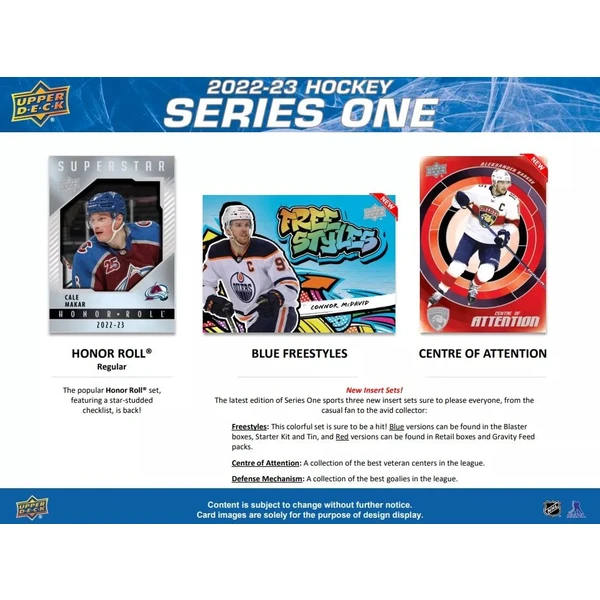 Hokejové karty Upper Deck - 22-23 Series 1 Retail Balíček - Hokejové karty - Obrázok OYF3G00101
