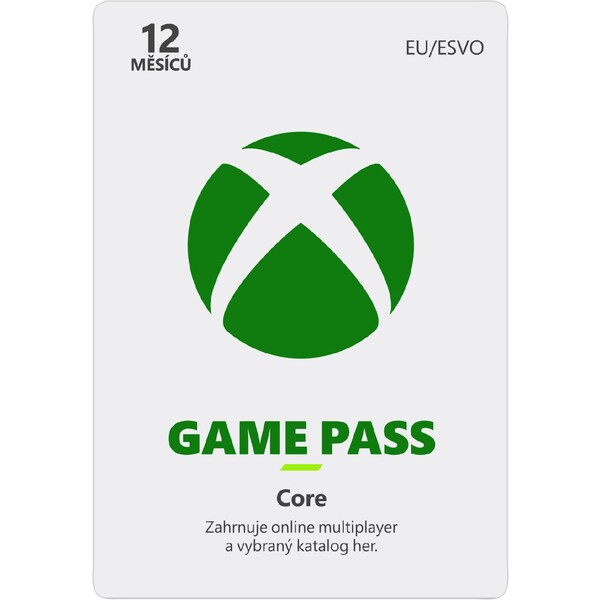 E-shop Microsoft Xbox Game Pass Core 12 mesiacov (SK)