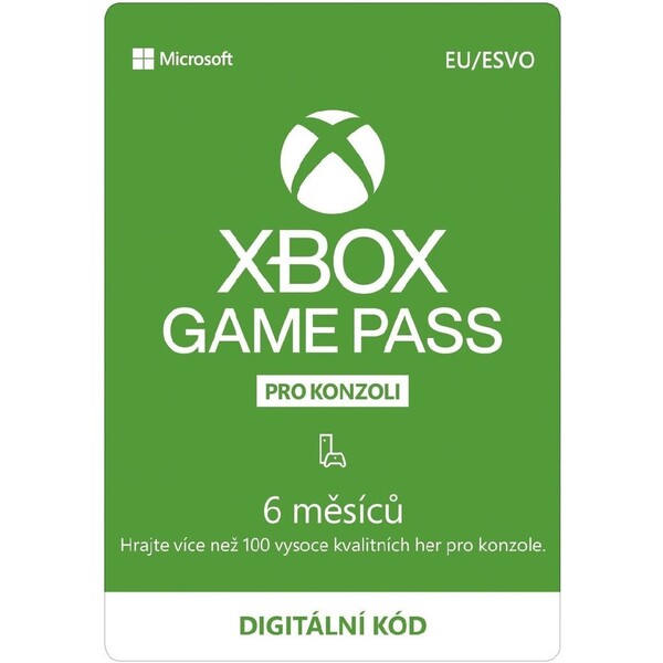 E-shop Xbox Game Pass pre konzoly - predplatné 6 mesiacov CC (digitálna verzia)