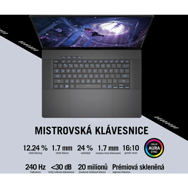 ASUS ROG Zephyrus G16 (GU605MY-NEBULA026W) sivý - Notebooky - Obrázok PB34000L01