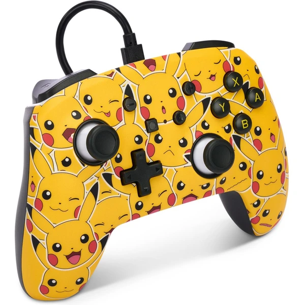 PowerA Enhanced Wired Controller pre Nintendo Switch – Pikachu Moods - Herné ovládače - Obrázok PUVM300401