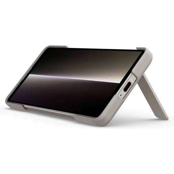Sony Stand Cover kryt Xperia 1 V 5G sivý - Puzdra - Obrázok Q32Q100501
