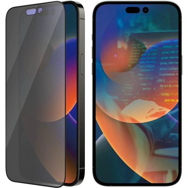 PanzerGlass™ Ultra-Wide Fit Privacy iPhone 14 Pro Max s inštalačným rámčekom - Ochranné fólie a sklo - Obrázok QHKG100501