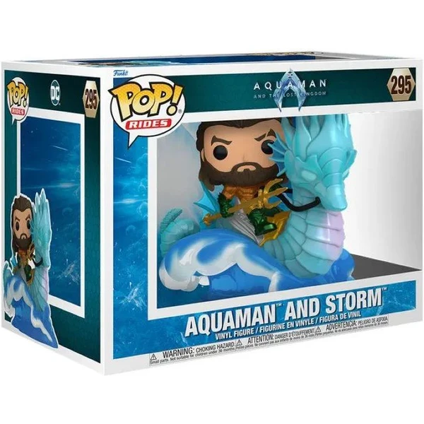 Funko POP! #295 Ride DLX: Aquaman a Lost Kingdom - Aquaman on Storm - Funko POP! - Obrázok R16D000P01