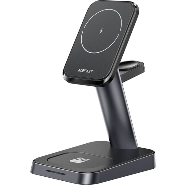 E-shop Acefast E3 stolná 3v1 bezdrôtová nabíjačka čierna