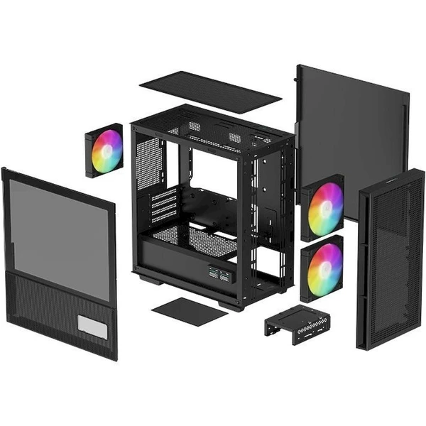 DEEPCOOL CH360 DIGITAL čierna - Počítačové skrine - Obrázok R2V8000K01