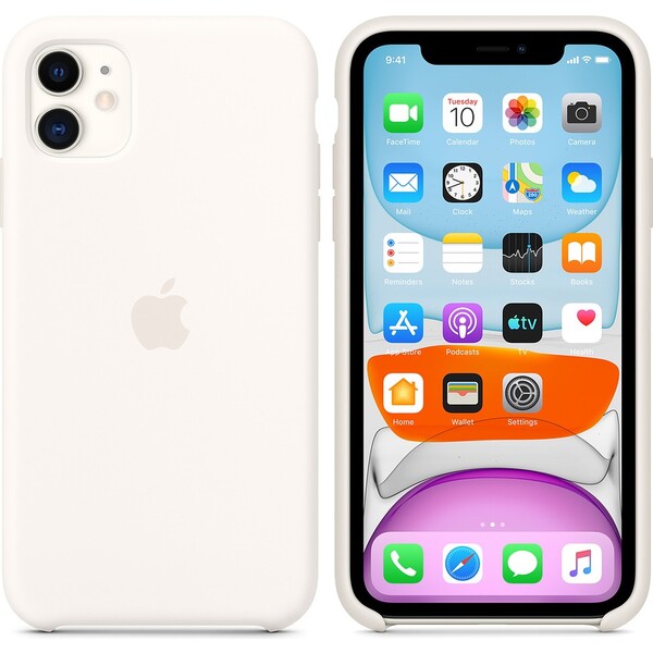 E-shop Apple silikónový kryt iPhone 11 biely