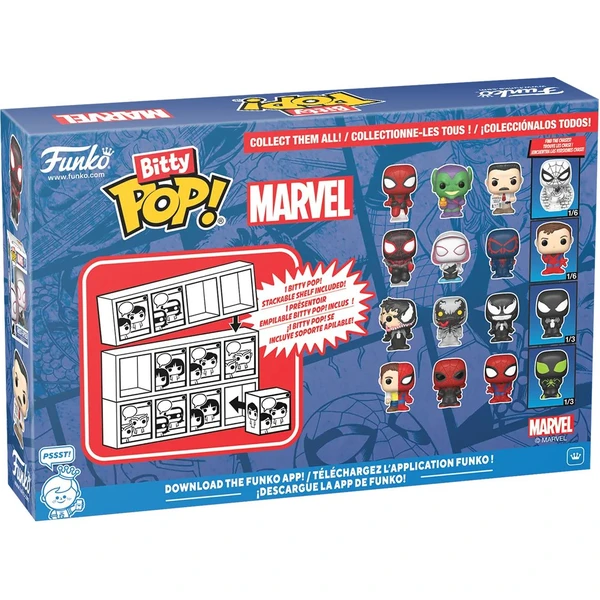 Funko Bitty POP! Marvel: Spider-Man - Miles Morales 4 pack (Šanca na chase) - Funko POP! - Obrázok RCMG000K01