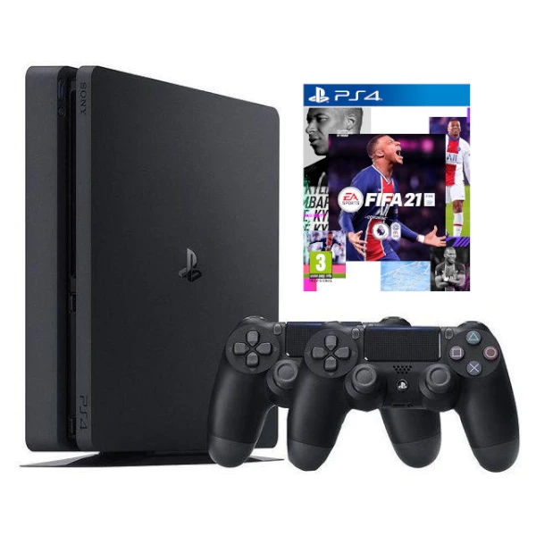 PS4 HW SONY PlayStation 4 Slim Konzola 500 GB FIFA 21 2x Dualshock 4 PS PLUS 14 dni BRLOH.sk