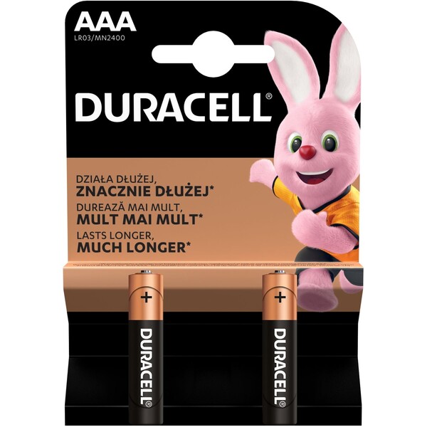 E-shop Duracell Basic AAA alkalická batéria, 2 ks