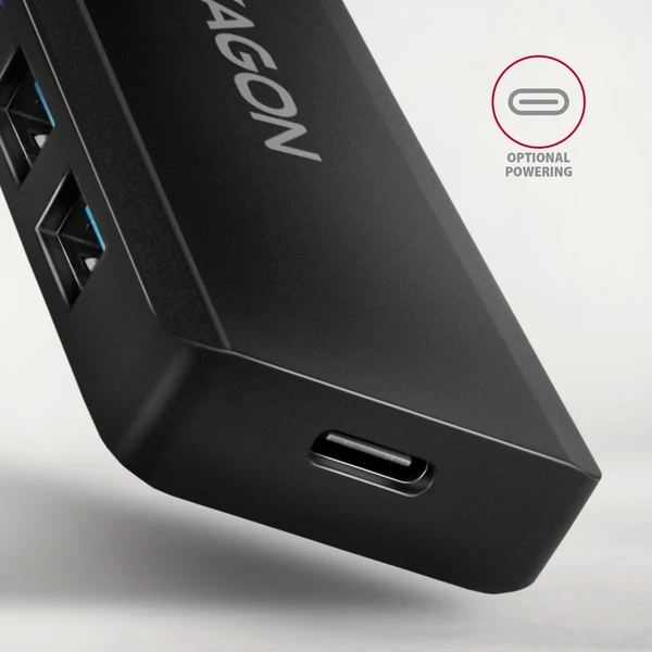 AXAGON HUE-C1A 4v1 USB-A húb - USB huby - Obrázok S0W3000L01