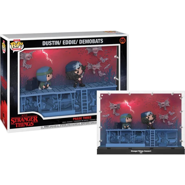 Funko POP! #05 Moments DLX: Stranger Things: Moment - Dustin/Eddie/Demobats Phase Three - Funko POP! - Hlavný obrázok