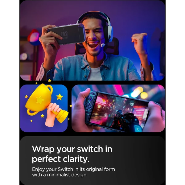Spigen Air Fit puzdro Nintendo Switch 2 číre - Puzdra - Obrázok S4QF000L01