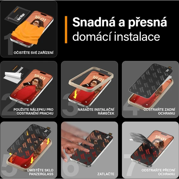 PanzerGlass EyeCare ochranné sklo Apple iPhone 15 Pro Max - Ochranné fólie a sklo - Obrázok S4TS100501