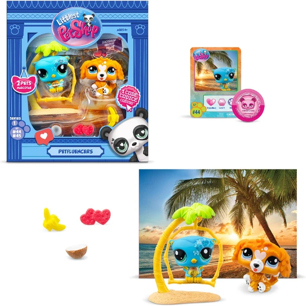 Littlest Pet Shop balenie 2 figúrok Petfluenceri MIX - Figúrky - Obrázok S5O7000K01