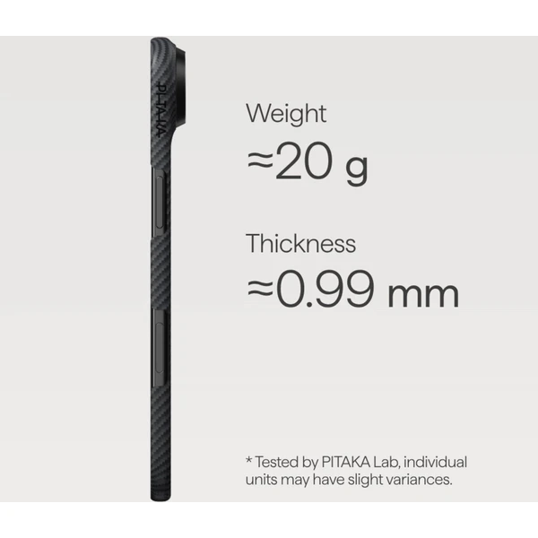 Pitaka Ultra-Slim Case MagSafe kryt iPhone Air čierny/tmavosivý - Puzdra - Obrázok S8KH000K01
