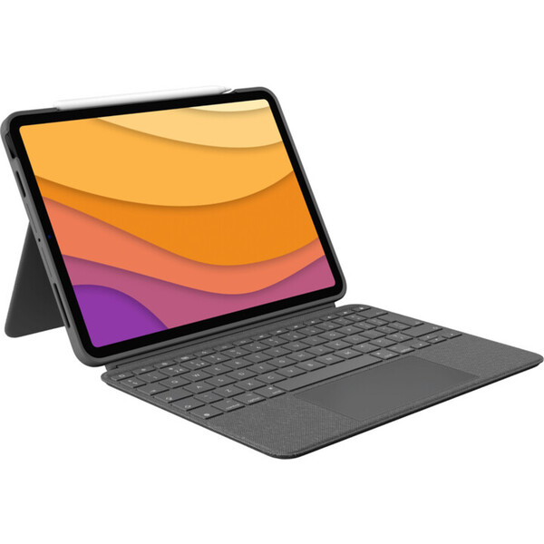 E-shop Logitech Combo Touch púzdro s CZ klávesnicou iPad Air 10,9" (4.5. generácia) šedé