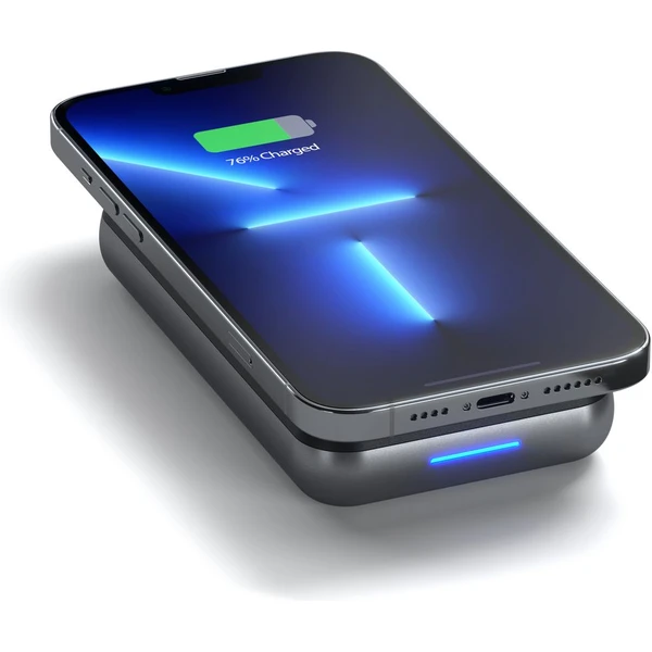 Satechi Powerbanka s bezdrátovou nabíječkou 10 000 mAh vesmírně šedá - Powerbanky - Obrázok SBH8000601