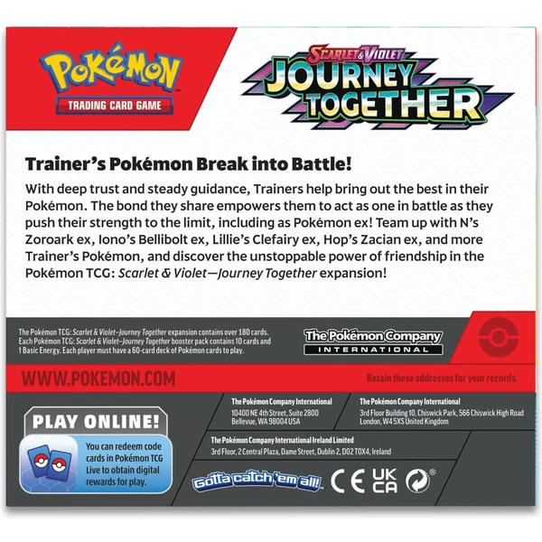 Pokémon TCG: SV09 Journey Together - Enhanced Booster Box (36 booster + Reshiram karta) - Pokémon karty - Obrázok T34D000K01