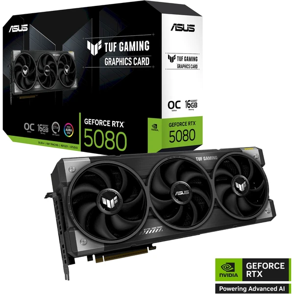 ASUS TUF Gaming NVIDIA GeForce RTX 5080 16GB GDDR7 OC - Grafické karty - Obrázok T6JB000O01