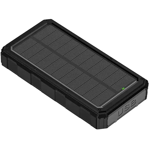 E-shop Platinet PMPB20SP solárna outdoor powerbanka 20000 mAh čierna