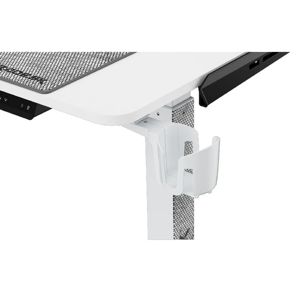 ULTRADESK WINGER rohový herný stôl WINGER s RGB podsvietením biely - Stoly - Obrázok TEP0G00101