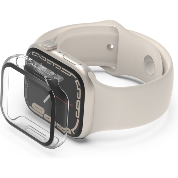E-shop Belkin Screenforce TemperedCurve 2-in-1 Apple Watch Series 4/5/6/SE/7 (40/41mm) číre