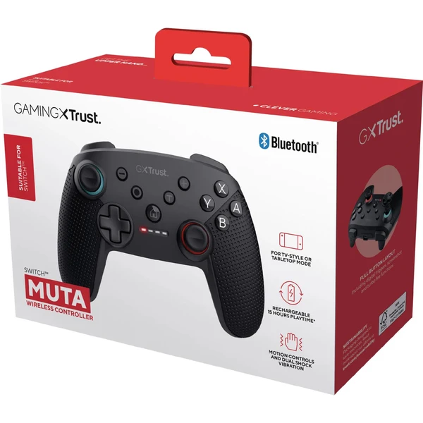 Trust GXT1246 Muta bezdrôtový herný ovládač čierny (Switch) - Herné ovládače - Obrázok TMFE000K01