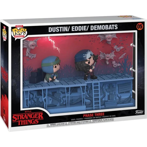 Funko POP! #05 Moments DLX: Stranger Things: Moment - Dustin/Eddie/Demobats Phase Three - Funko POP! - Obrázok U16D000P01