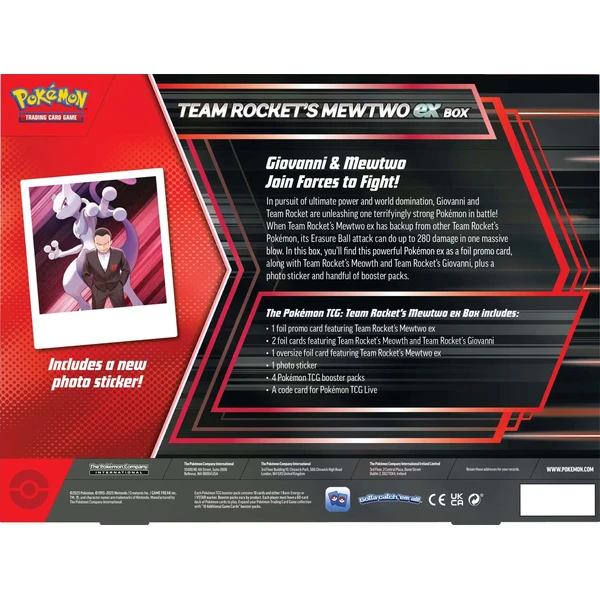 Pokémon TCG: Team Rocket's Mewtwo ex Box - Pokémon karty - Obrázok U1OF000P01