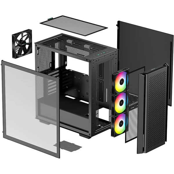 DEEPCOOL CG560, presklená bočnica, mesh panel - Počítačové skrine - Obrázok U1YI100501