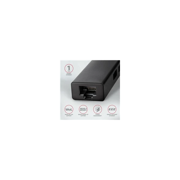AXAGON USB a Ethernet HUB USB-C kovový - USB huby - Obrázok U660700301