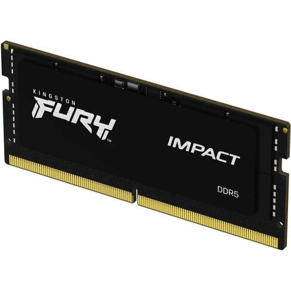 Kingston FURY Impact Black DDR5 16GB 4800MT/s CL38 SO-DIMM (1x16GB) XMP - Operačné pamäte - Obrázok UVAY600301
