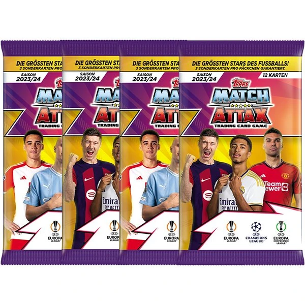 Futbalové karty Topps UEFA UCL MATCH ATTAX 23/24 - Mega Multipack - Futbalové karty - Obrázok V196000701