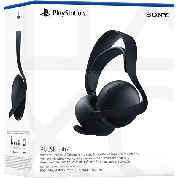 PlayStation 5 PULSE Elite bezdrôtové slúchadlá s mikrofónom Midnight black - Slúchadlá - Obrázok V53D000L01
