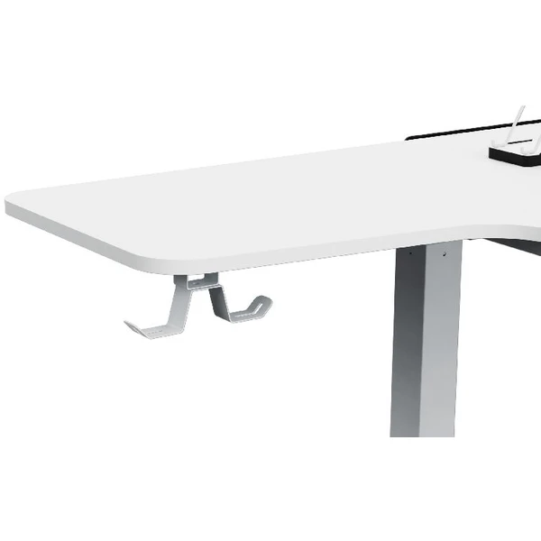 ULTRADESK WINGER rohový herný stôl WINGER s RGB podsvietením biely - Stoly - Obrázok VEP0G00101