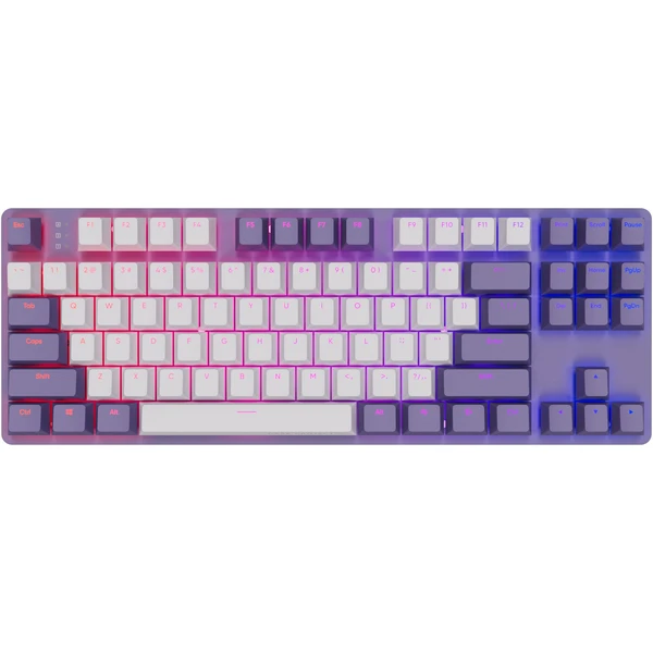 Dark Project One KD87A Skeleton Violet/White / ABS top print / G3MS Mechanical Sapphire (ENG) - Klávesnice - Hlavný obrázok